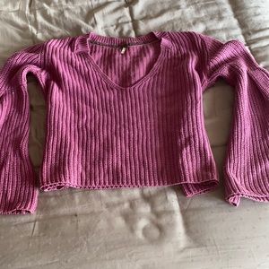 Free People Cropped Sweater